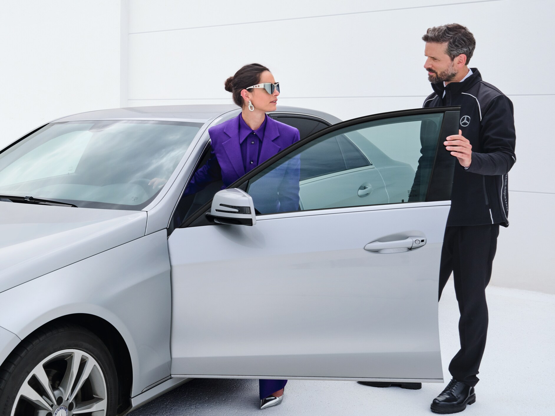 Die Einstellung der Mercedes-Benz Service App.